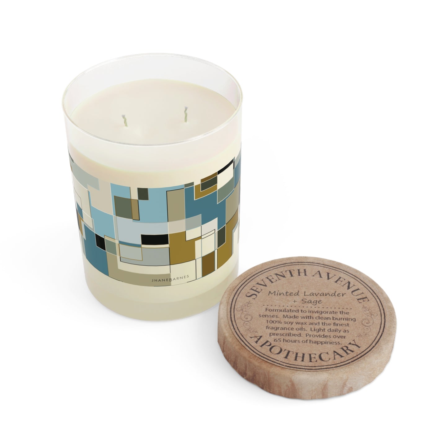 "POLYOMINOES"  col-9  Scented Candle - choose from three scents, 11oz