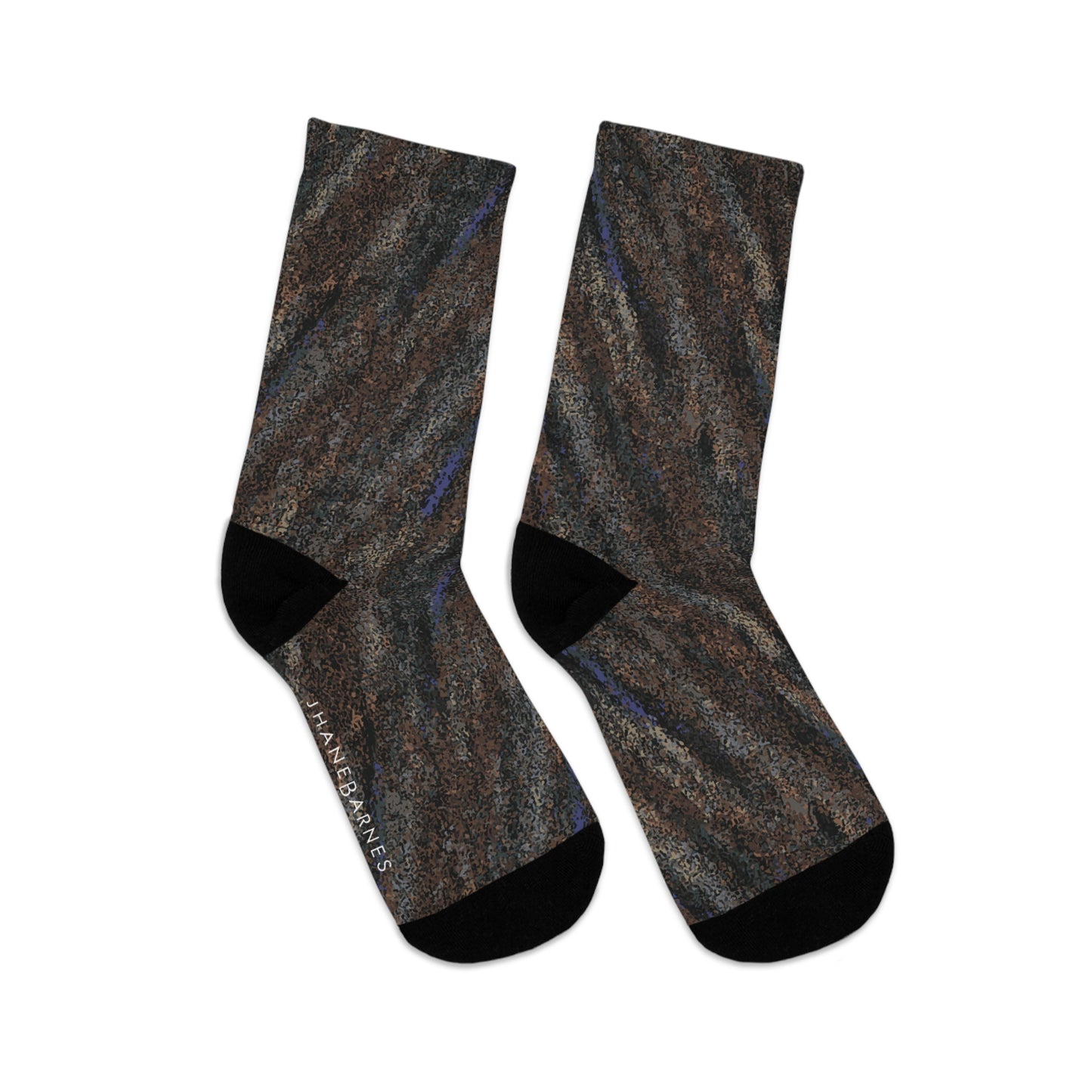 Recycled Poly Socks  "TEXTURING" Jhane Barnes custom design