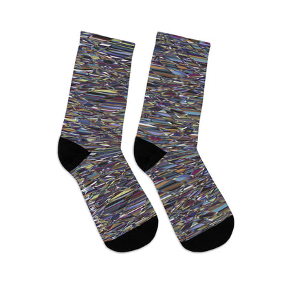 Recycled Poly Socks  "WRAP" col multi Jhane Barnes custom design