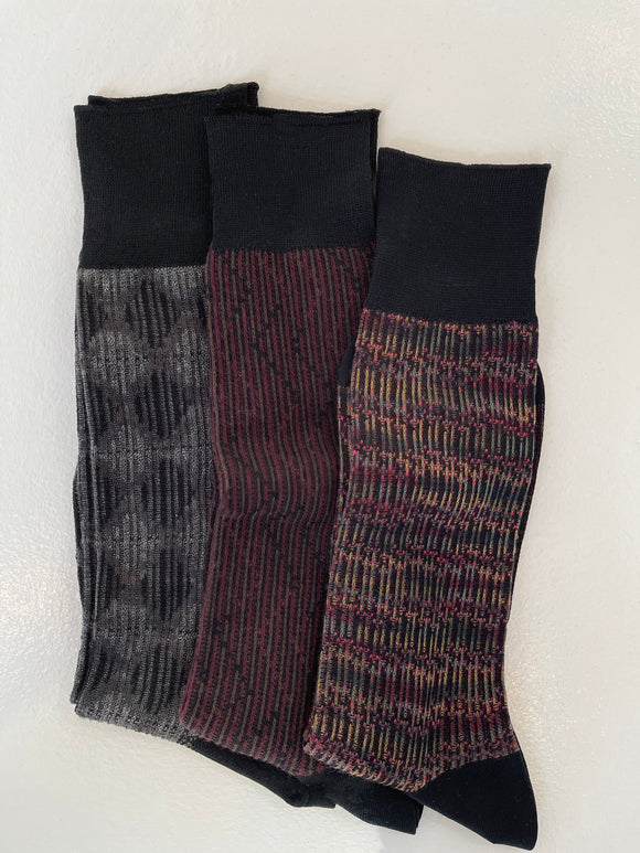 BEETROOT 3 Pair Vintage Sock Bundle
