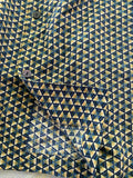 ANGLED MIRRORS  short sleeve print on silk (Medium)