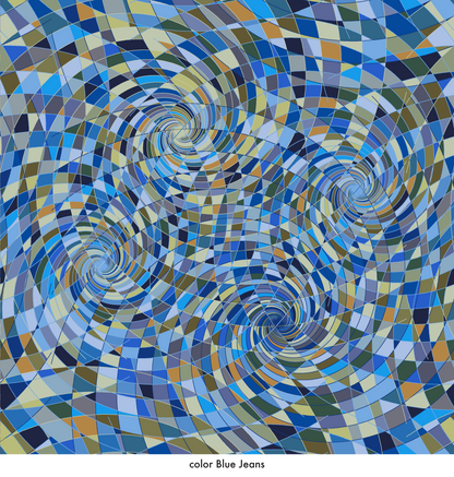 SPIRALS   - JHANE BARNES custom design Digital artwork on Canvas   *more colors avail