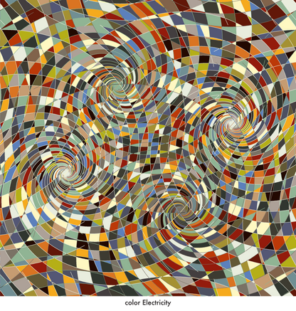 SPIRALS   - JHANE BARNES custom design Digital artwork on Canvas   *more colors avail